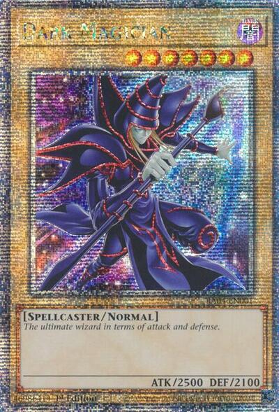 Dark Magician (New Art) (Quarter Century Secret Rare) (RA04-EN001) [Quarter Century Stampede]