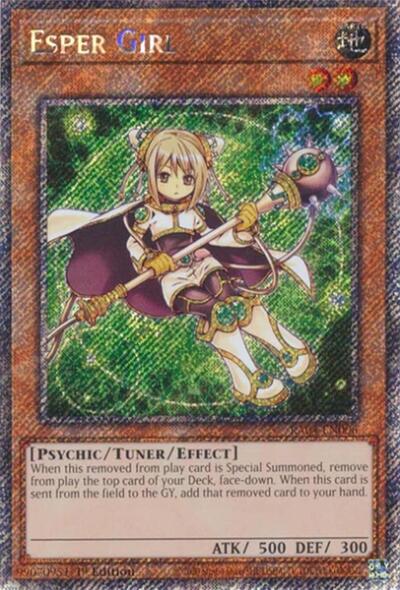 Esper Girl (Platinum Secret Rare) (RA04-EN006) [Quarter Century Stampede]