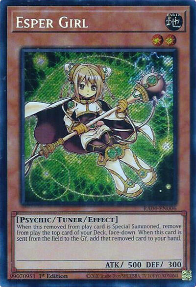 Esper Girl (Secret Rare) (RA04-EN006) [Quarter Century Stampede]