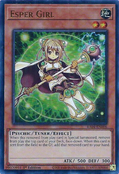 Esper Girl (UR) (RA04-EN006) [Quarter Century Stampede]