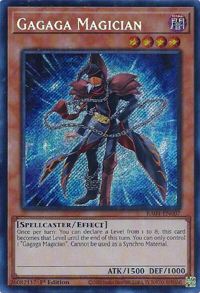 Gagaga Magician (Secret Rare) (RA04-EN007) [Quarter Century Stampede]