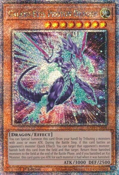 Galaxy-Eyes Photon Dragon (New Art) (Quarter Century Secret Rare) (RA04-EN008) [Quarter Century Stampede]