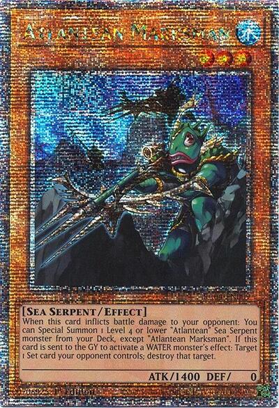 Atlantean Marksman (Quarter Century Secret Rare) (RA04-EN009) [Quarter Century Stampede]