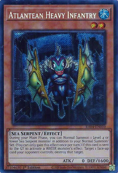 Atlantean Heavy Infantry (Secret Rare) (RA04-EN010) [Quarter Century Stampede]