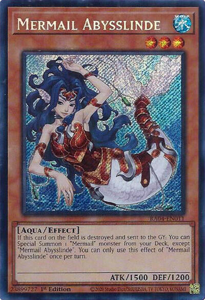 Mermail Abysslinde (Secret Rare) (RA04-EN011) [Quarter Century Stampede]