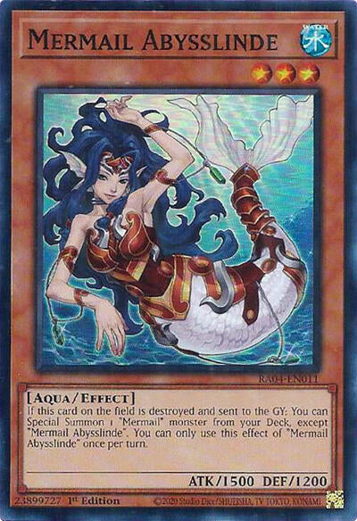 Mermail Abysslinde (RA04-EN011) [Quarter Century Stampede]