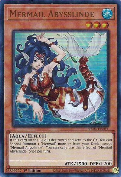 Mermail Abysslinde (UR) (RA04-EN011) [Quarter Century Stampede]