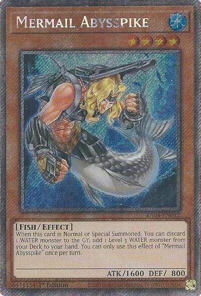 Mermail Abysspike (Platinum Secret Rare) (RA04-EN012) [Quarter Century Stampede]