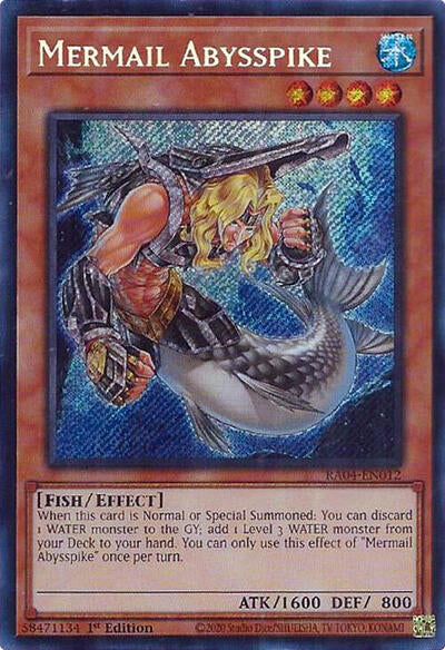 Mermail Abysspike (Secret Rare) (RA04-EN012) [Quarter Century Stampede]