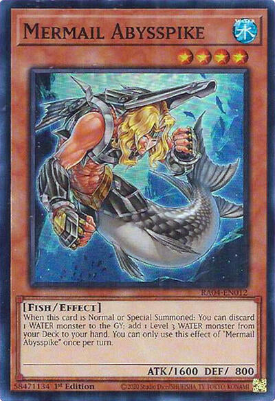 Mermail Abysspike (RA04-EN012) [Quarter Century Stampede]