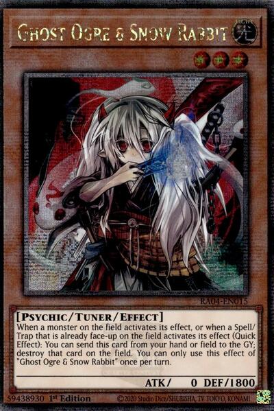 Ghost Ogre & Snow Rabbit (Quarter Century Secret Rare) (RA04-EN015) [Quarter Century Stampede]