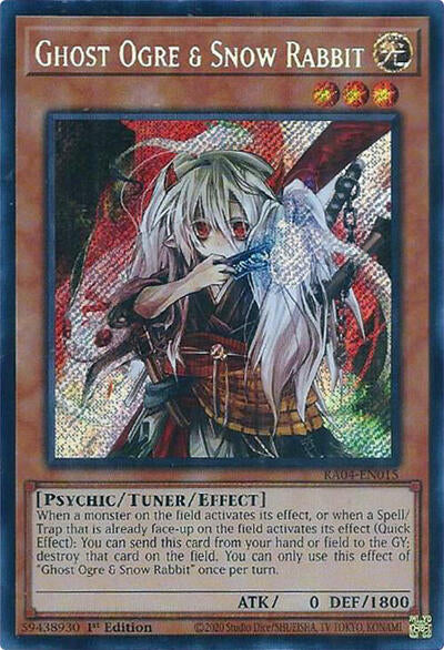 Ghost Ogre & Snow Rabbit (Secret Rare) (RA04-EN015) [Quarter Century Stampede]