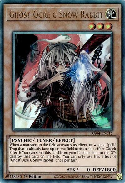 Ghost Ogre & Snow Rabbit (PUR) (RA04-EN015) [Quarter Century Stampede]