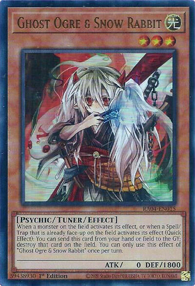 Ghost Ogre & Snow Rabbit (UR) (RA04-EN015) [Quarter Century Stampede]