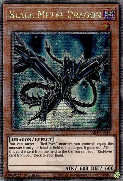 Black Metal Dragon (Quarter Century Secret Rare) (RA04-EN016) [Quarter Century Stampede]