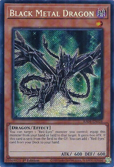 Black Metal Dragon (Secret Rare) (RA04-EN016) [Quarter Century Stampede]