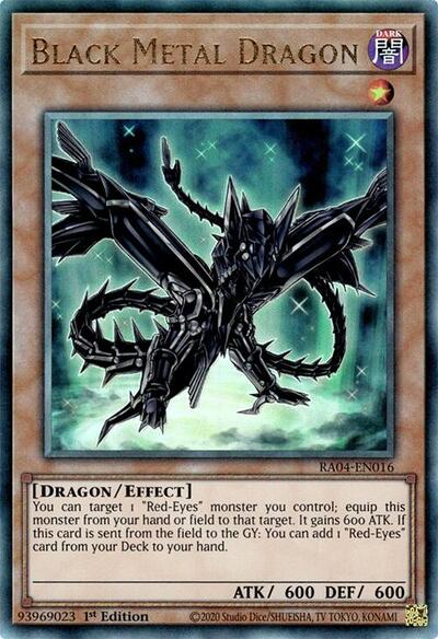 Black Metal Dragon (PUR) (RA04-EN016) [Quarter Century Stampede]