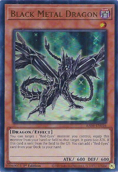 Black Metal Dragon (UR) (RA04-EN016) [Quarter Century Stampede]