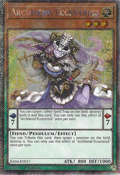 Archfiend Eccentrick (Platinum Secret Rare) (RA04-EN017) [Quarter Century Stampede]