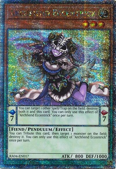 Archfiend Eccentrick (Quarter Century Secret Rare) (RA04-EN017) [Quarter Century Stampede]