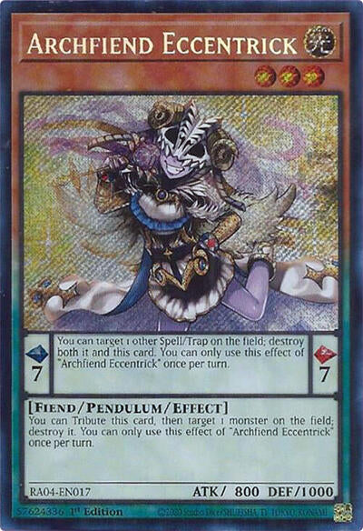 Archfiend Eccentrick (Secret Rare) (RA04-EN017) [Quarter Century Stampede]