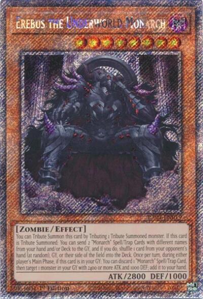 Erebus the Underworld Monarch (Platinum Secret Rare) (RA04-EN019) [Quarter Century Stampede]
