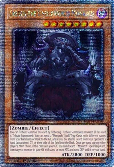 Erebus the Underworld Monarch (Quarter Century Secret Rare) (RA04-EN019) [Quarter Century Stampede]