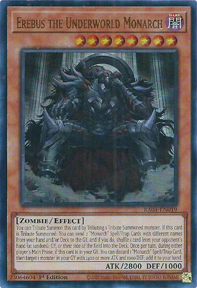 Erebus the Underworld Monarch (UR) (RA04-EN019) [Quarter Century Stampede]