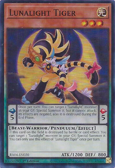 Lunalight Tiger (RA04-EN020) [Quarter Century Stampede]