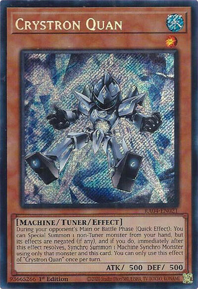 Crystron Quan (Secret Rare) (RA04-EN021) [Quarter Century Stampede]