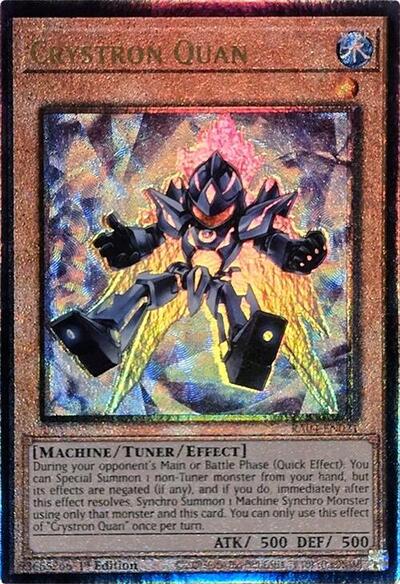 Crystron Quan (PUR) (RA04-EN021) [Quarter Century Stampede]