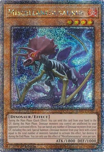 Miscellaneousaurus (Quarter Century Secret Rare) (RA04-EN022) [Quarter Century Stampede]