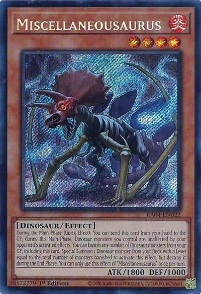 Miscellaneousaurus (Secret Rare) (RA04-EN022) [Quarter Century Stampede]