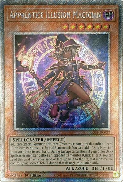 Apprentice Illusion Magician (Platinum Secret Rare) (RA04-EN023) [Quarter Century Stampede]