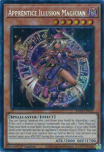 Apprentice Illusion Magician (Secret Rare) (RA04-EN023) [Quarter Century Stampede]
