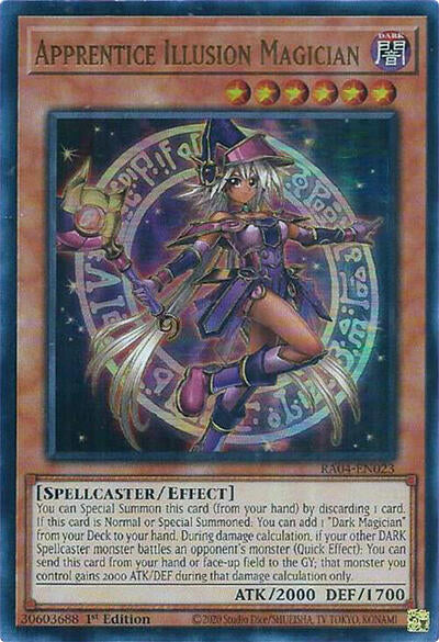 Apprentice Illusion Magician (UR) (RA04-EN023) [Quarter Century Stampede]