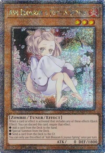 Ash Blossom & Joyous Spring (Alternate Art) (Quarter Century Secret Rare) (RA04-EN025) [Quarter Century Stampede]
