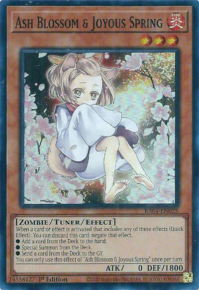 Ash Blossom & Joyous Spring  (Alternate Art) (RA04-EN025) [Quarter Century Stampede]
