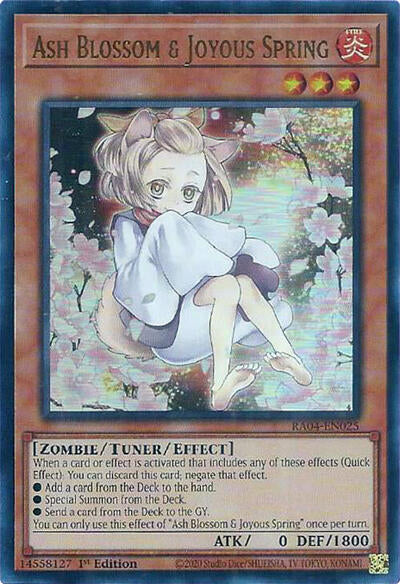 Ash Blossom & Joyous Spring (Alternate Art) (UR) (RA04-EN025) [Quarter Century Stampede]
