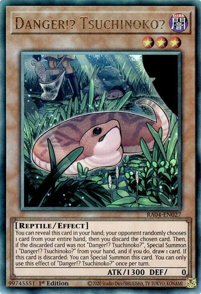 Danger!? Tsuchinoko? (PUR) (RA04-EN027) [Quarter Century Stampede]