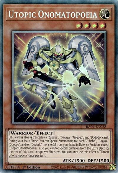 Utopic Onomatopoeia (PCR) (RA04-EN028) [Quarter Century Stampede]
