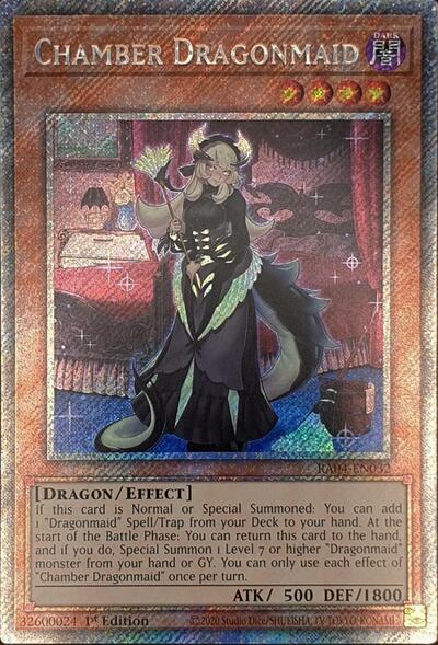 Chamber Dragonmaid (Platinum Secret Rare) (RA04-EN032) [Quarter Century Stampede]