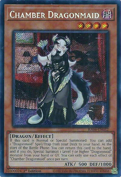 Chamber Dragonmaid (Secret Rare) (RA04-EN032) [Quarter Century Stampede]