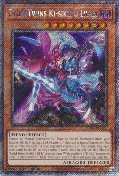 Evil Twins Ki-sikil & Lil-la (Platinum Secret Rare) (RA04-EN037) [Quarter Century Stampede]