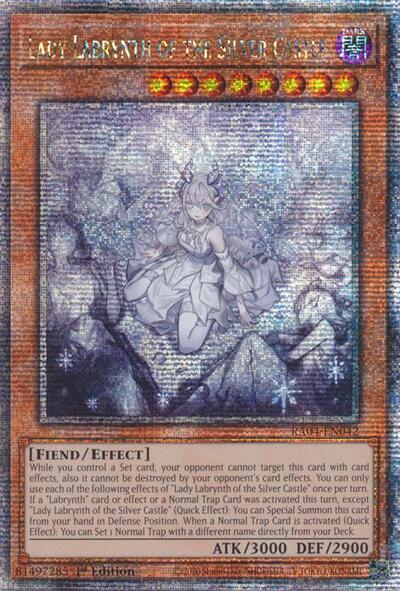 Lady Labrynth of the Silver Castle (New Art) (Quarter Century Secret Rare) (RA04-EN042) [Quarter Century Stampede]