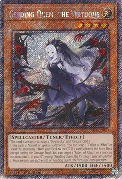 Guiding Quem, the Virtuous (Platinum Secret Rare) (RA04-EN043) [Quarter Century Stampede]