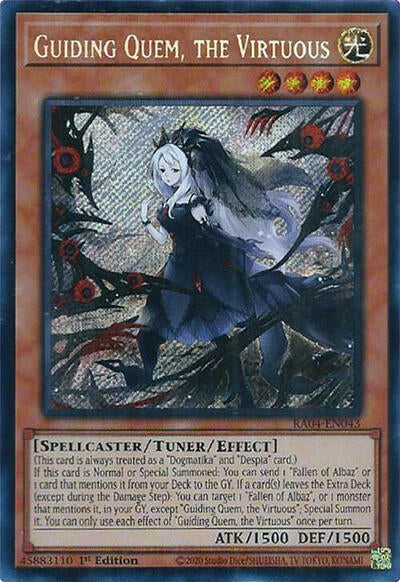 Guiding Quem, the Virtuous (Secret Rare) (RA04-EN043) [Quarter Century Stampede]