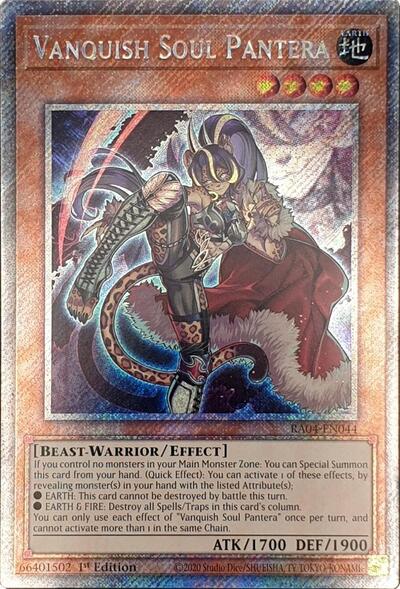 Vanquish Soul Pantera (Platinum Secret Rare) (RA04-EN044) [Quarter Century Stampede]