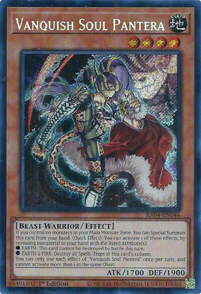 Vanquish Soul Pantera (Secret Rare) (RA04-EN044) [Quarter Century Stampede]