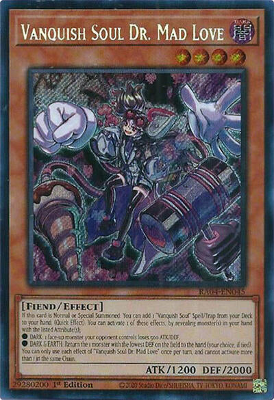 Vanquish Soul Dr. Mad Love (Secret Rare) (RA04-EN045) [Quarter Century Stampede]